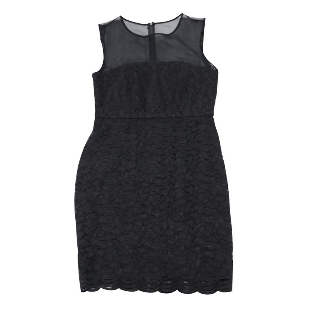 Diane Von Furstenberg Nisha Lace Dress in Black Rayon